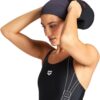Cuffia da nuoto Arena SMARTCAP donna capelli lunghi nero-4