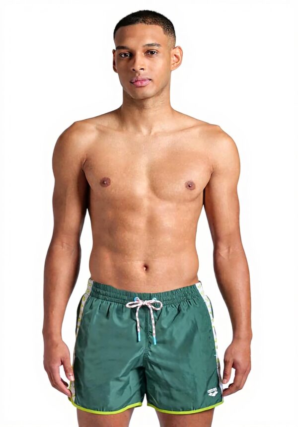 Pantaloncini da spiaggia uomo Arena Team Stripe riciclato