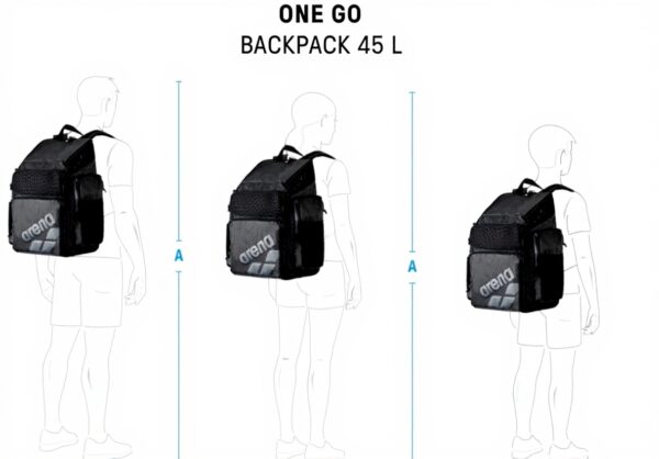 Zaino Arena One Go 45L Nuoto Sport Multisport Backpack