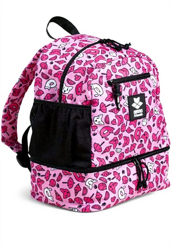 Zaino nuoto Arena Team Backpack Friends bambini rosa
